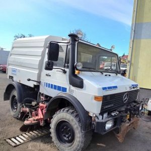 foto Unimog 1400 zametač 2.5m3 sklápěč komunál MB 4x4 Mercedes